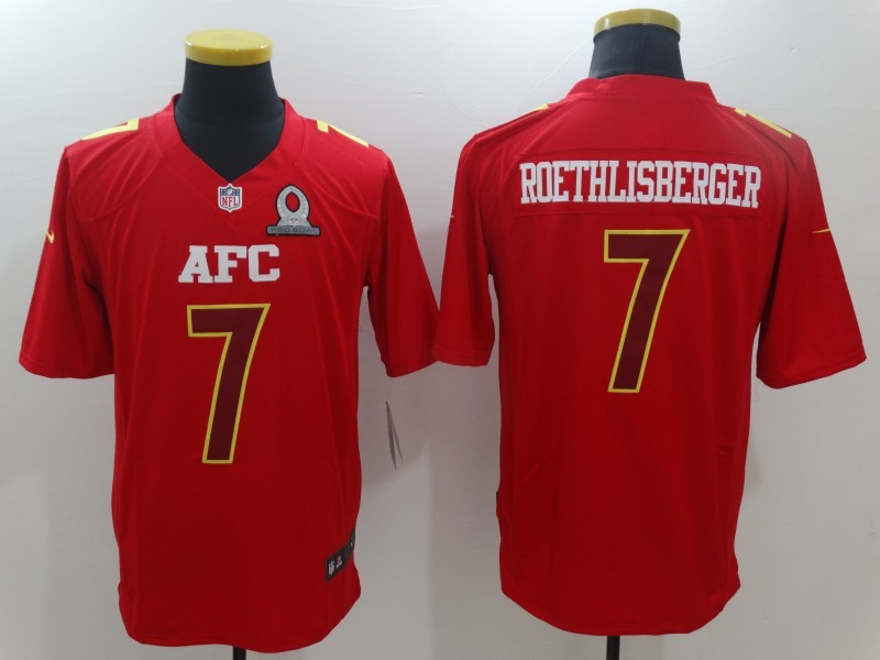 Men's Pittsburgh Steelers Ben Roethlisberger #7 Red Jersey